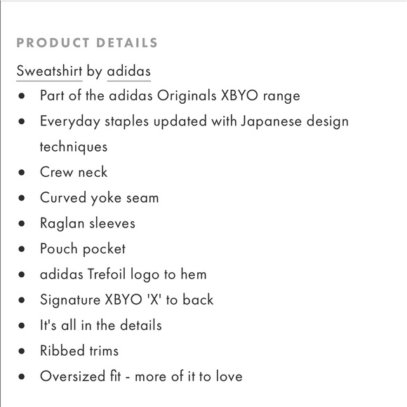 Adidas! BNWT! XBYO sweatshirt - Picture 8 of 8